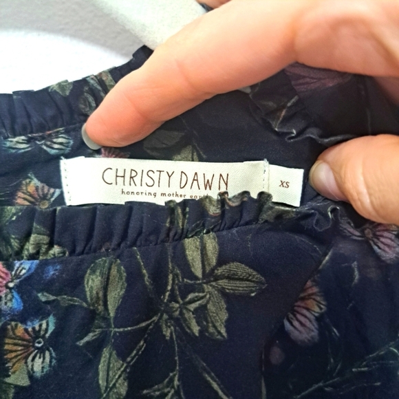 Christy Dawn The Heather Dress Noir Turkey Tail XS NWOT - Picture 7 of 11